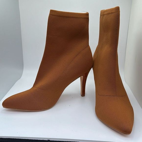 CUSHIONAIRE Women's stretch knit Heel +Memory Foam 8.5 WIDE TOFFEE - Picture 7 of 7